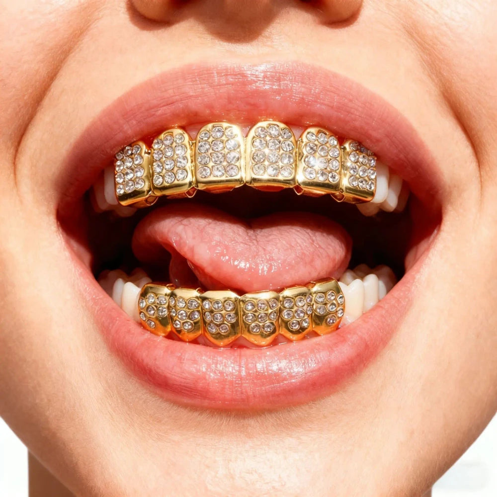Diamond Encrusted Hip Hop Grillz