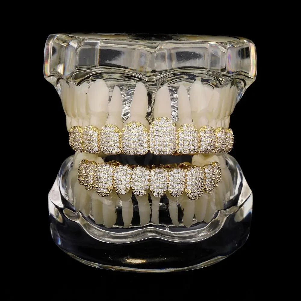 Sparkling Hip Hop Teeth Grillz Set