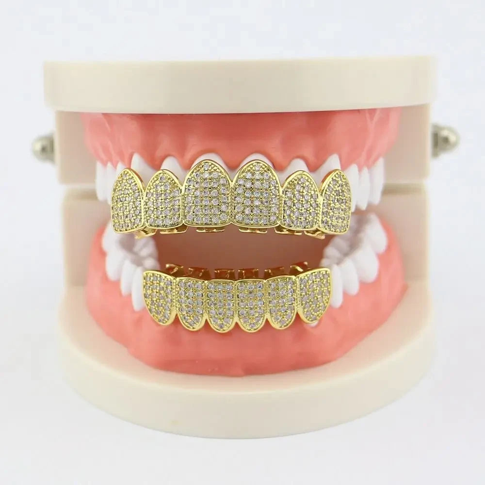 Sparkling Hip Hop Teeth Grillz Set
