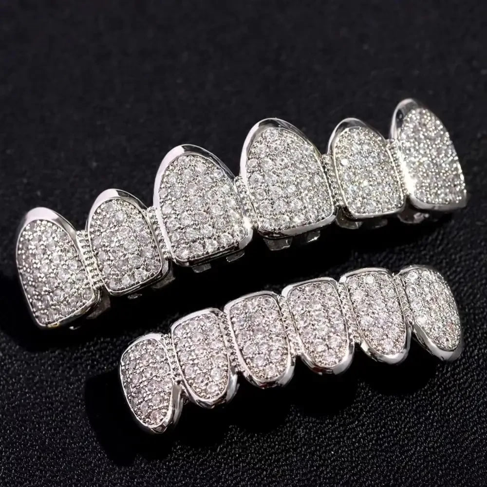 Sparkling Hip Hop Teeth Grillz Set