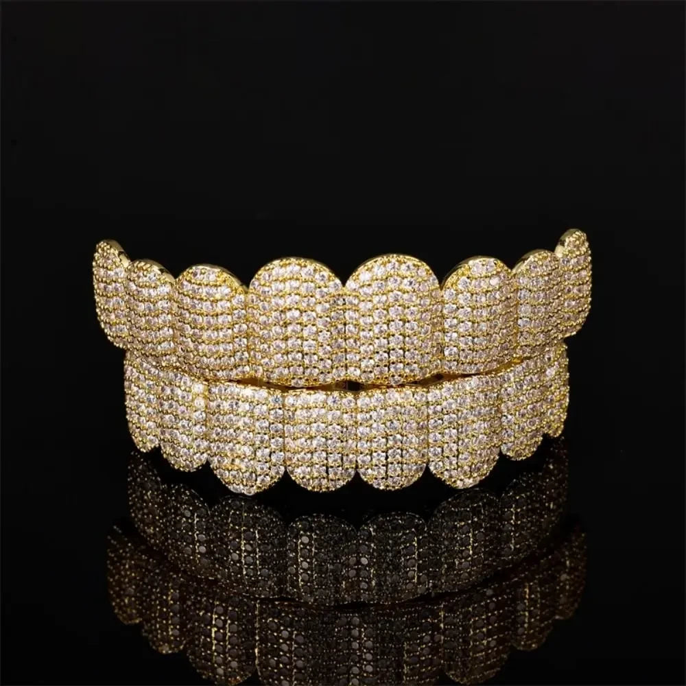 Sparkling Hip Hop Teeth Grillz Set