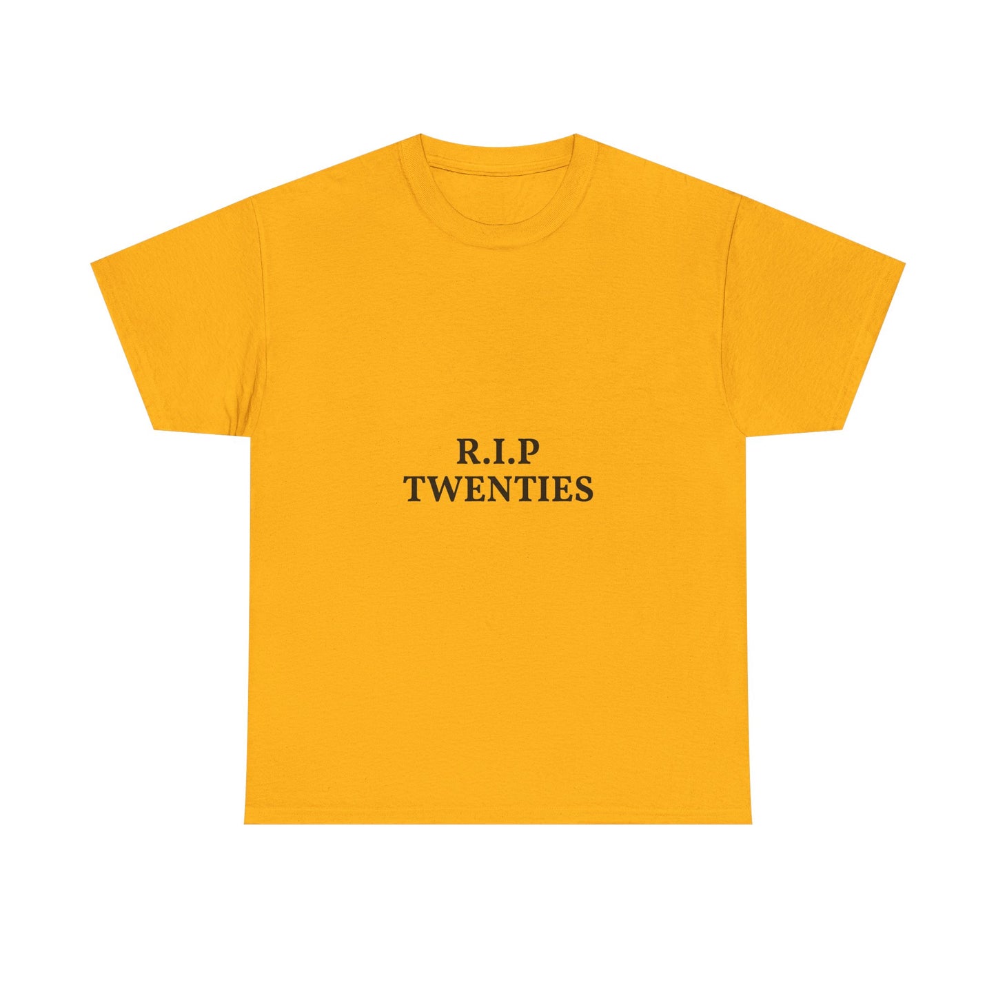 T-Shirt — R.I.P. Twenties Minimalist Retro Typography Tee