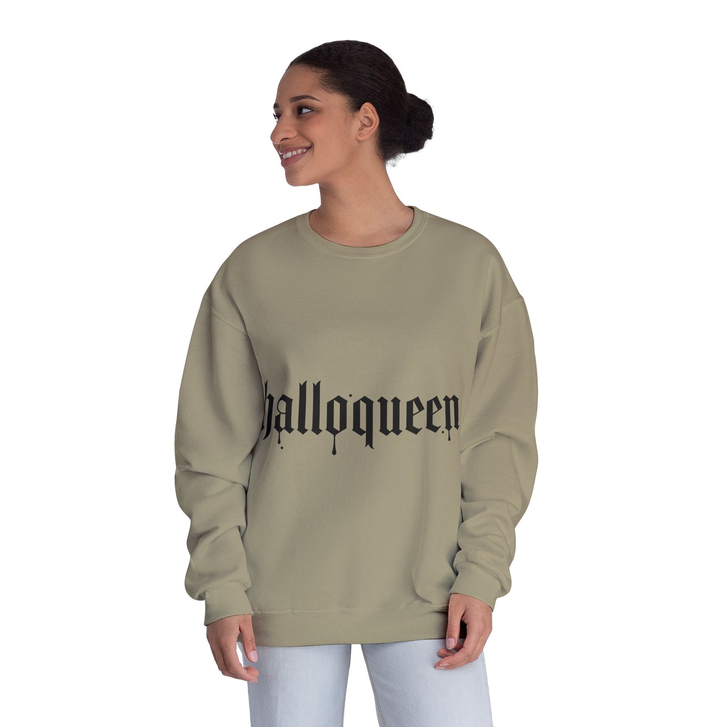 HalloQueen Gothic Crewneck Sweatshirt – Halloween Graphic Pullover