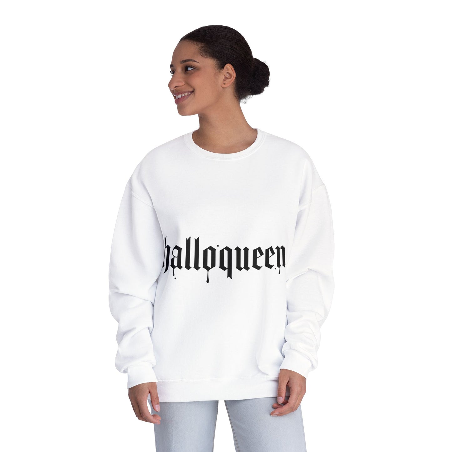 HalloQueen Gothic Crewneck Sweatshirt – Halloween Graphic Pullover