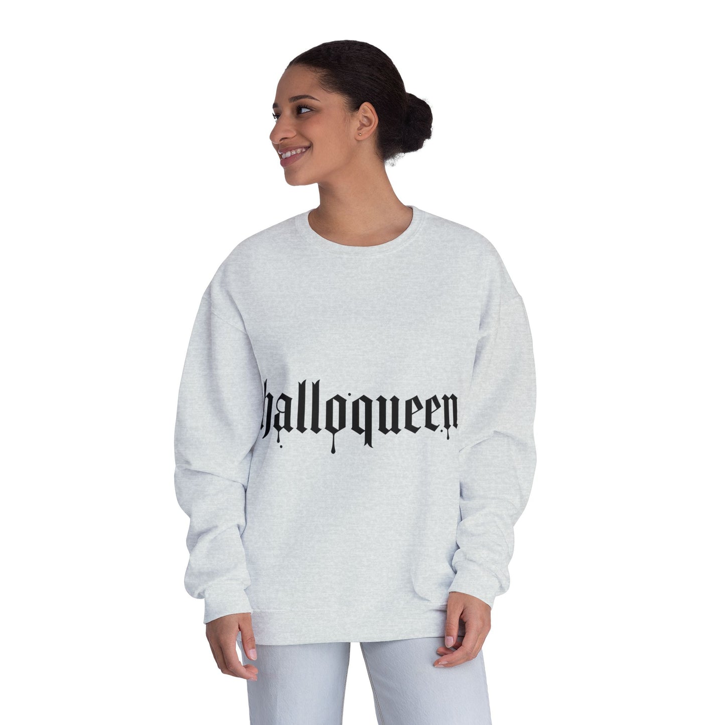 HalloQueen Gothic Crewneck Sweatshirt – Halloween Graphic Pullover