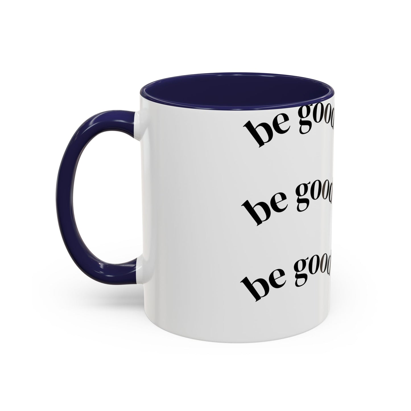 Do Good Pattern Accent Coffee Mug – Inspirational Black & White Ceramic Mug (11/15 oz)