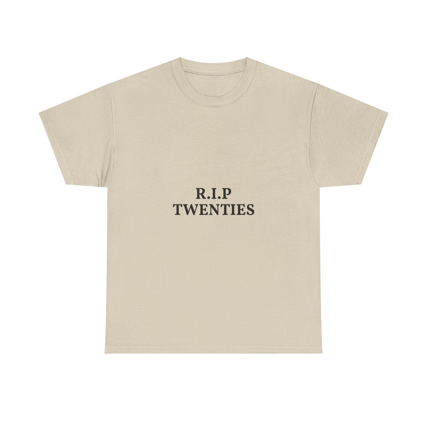 T-Shirt — R.I.P. Twenties Minimalist Retro Typography Tee
