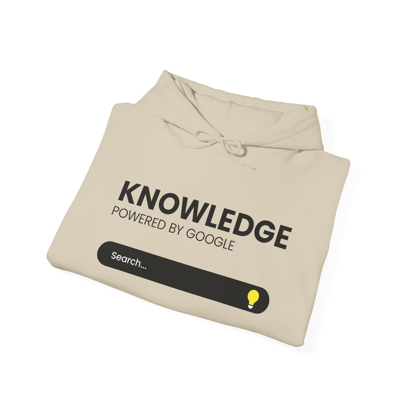 Knowledge "Powered by Google" Hoodie — Search Bar Graphic Pullover