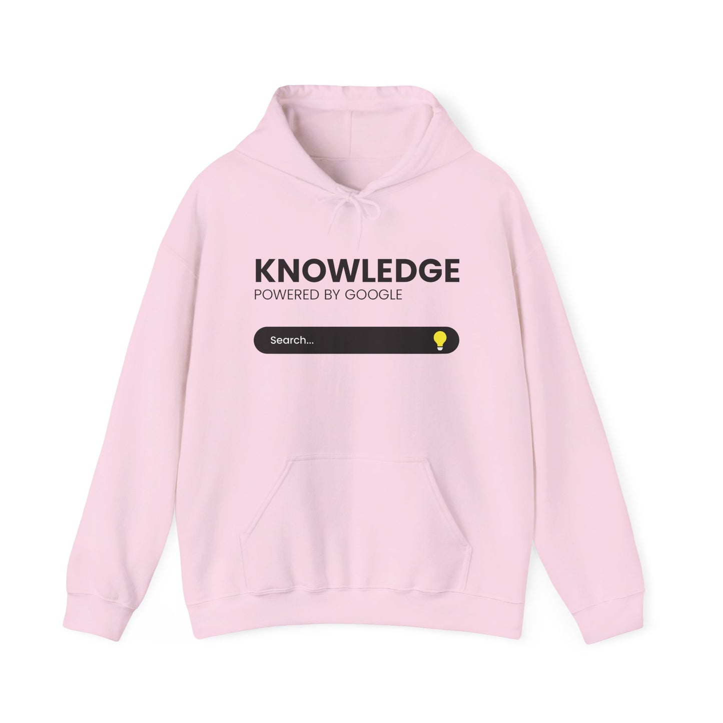 Knowledge "Powered by Google" Hoodie — Search Bar Graphic Pullover