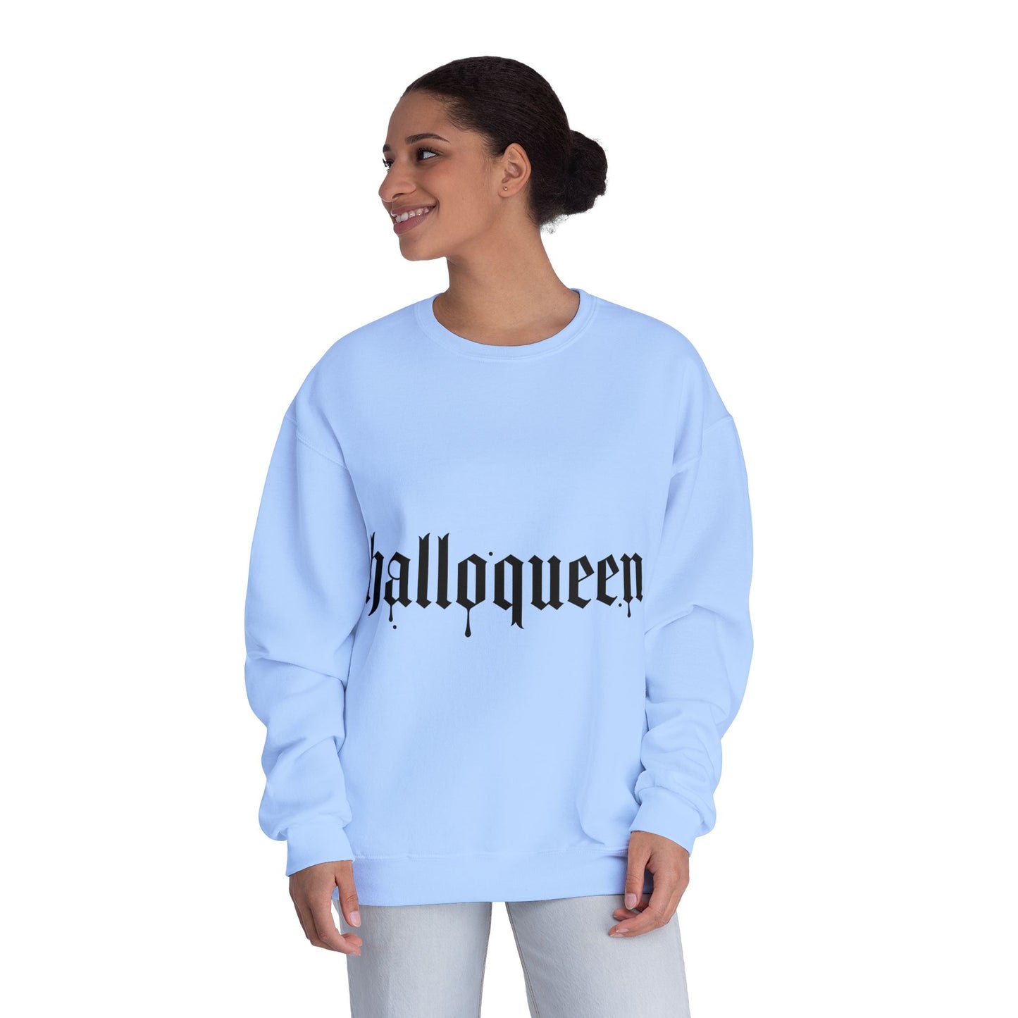 HalloQueen Gothic Crewneck Sweatshirt – Halloween Graphic Pullover