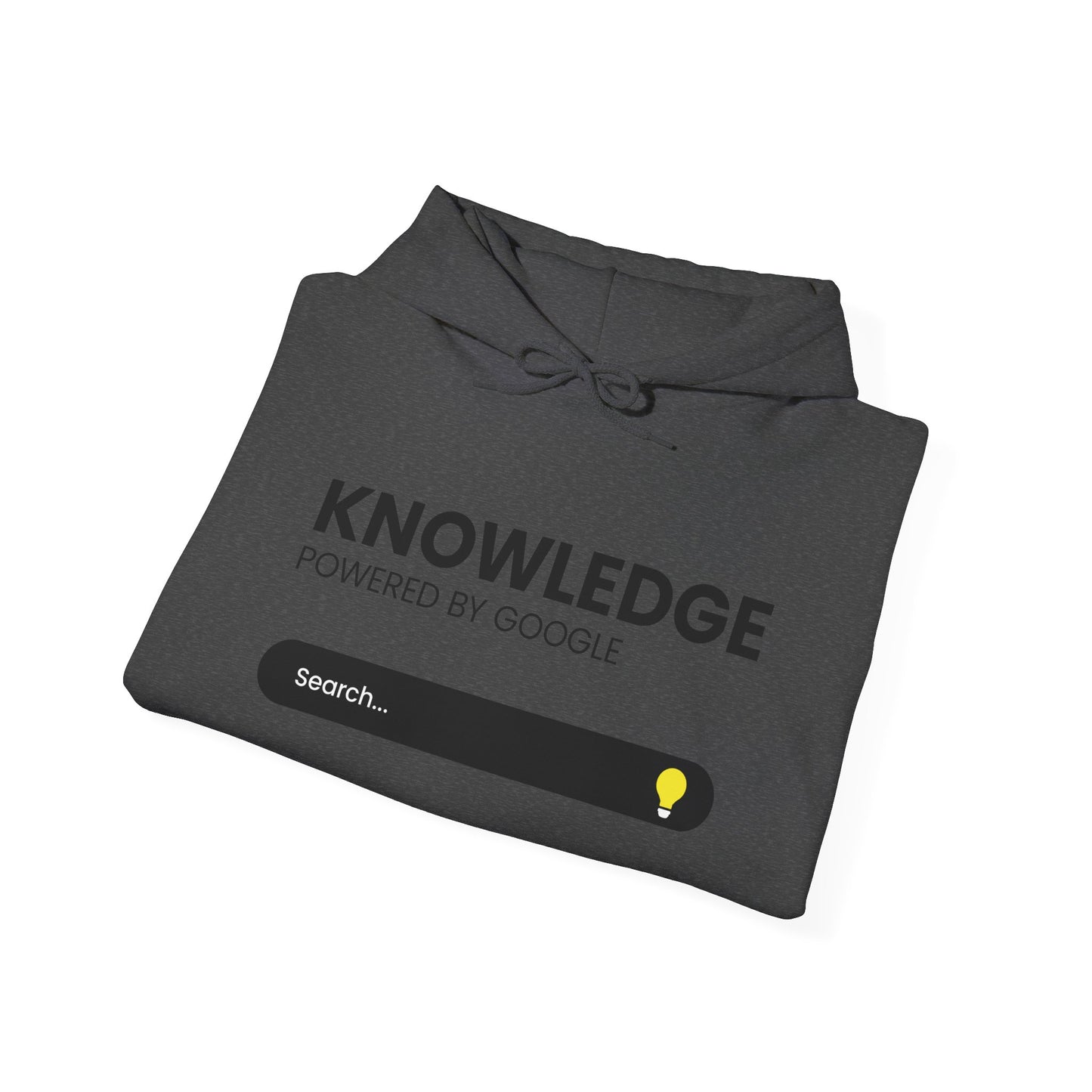 Knowledge "Powered by Google" Hoodie — Search Bar Graphic Pullover