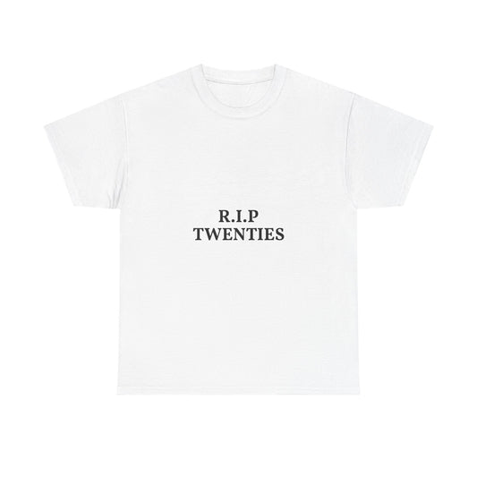 T-Shirt — R.I.P. Twenties Minimalist Retro Typography Tee
