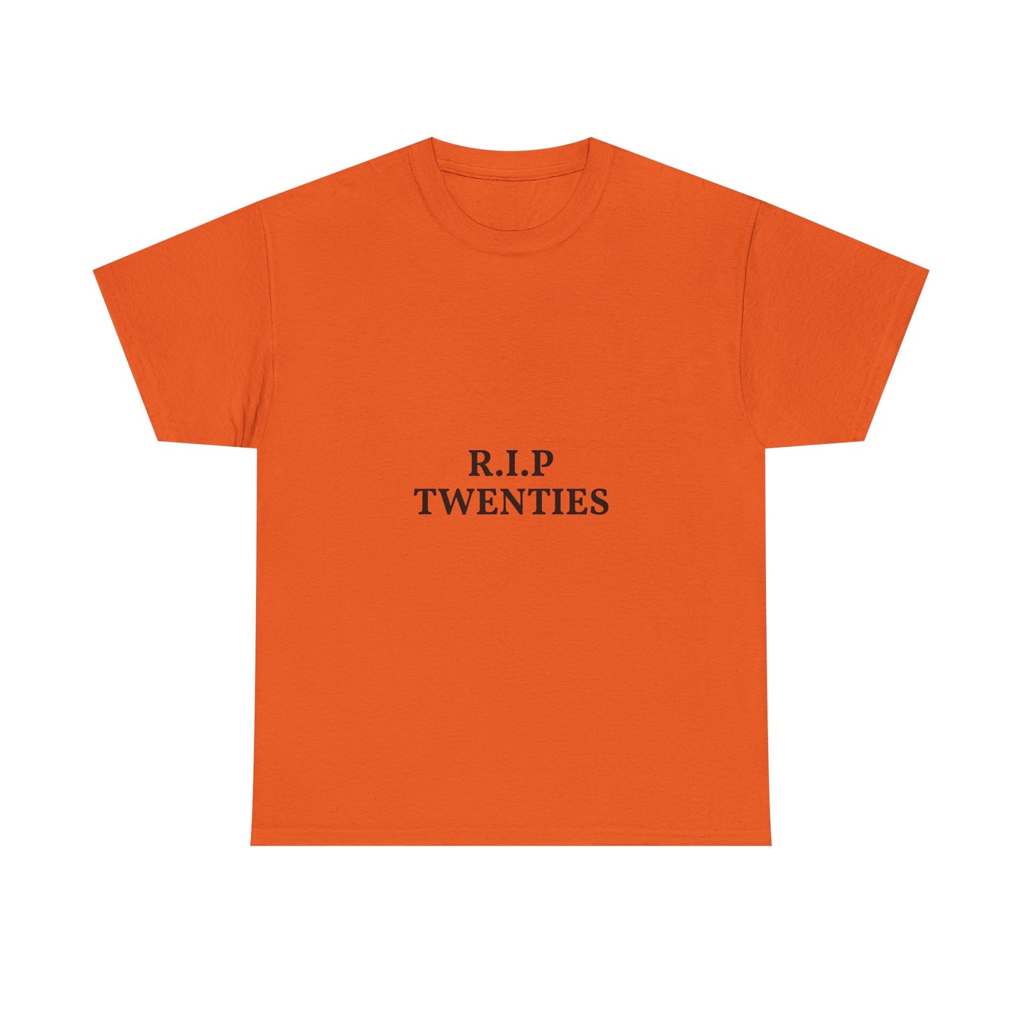 T-Shirt — R.I.P. Twenties Minimalist Retro Typography Tee