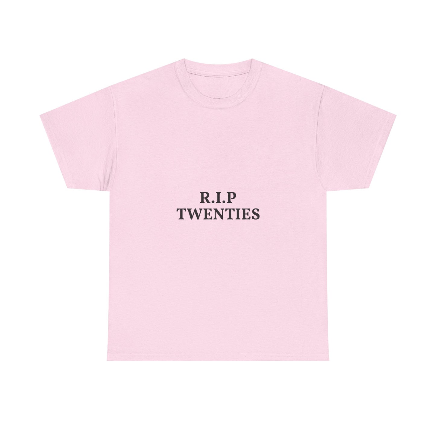 T-Shirt — R.I.P. Twenties Minimalist Retro Typography Tee