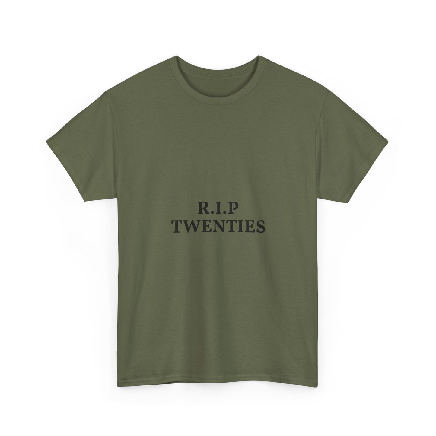 T-Shirt — R.I.P. Twenties Minimalist Retro Typography Tee