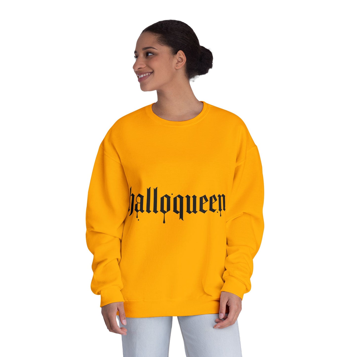 HalloQueen Gothic Crewneck Sweatshirt – Halloween Graphic Pullover