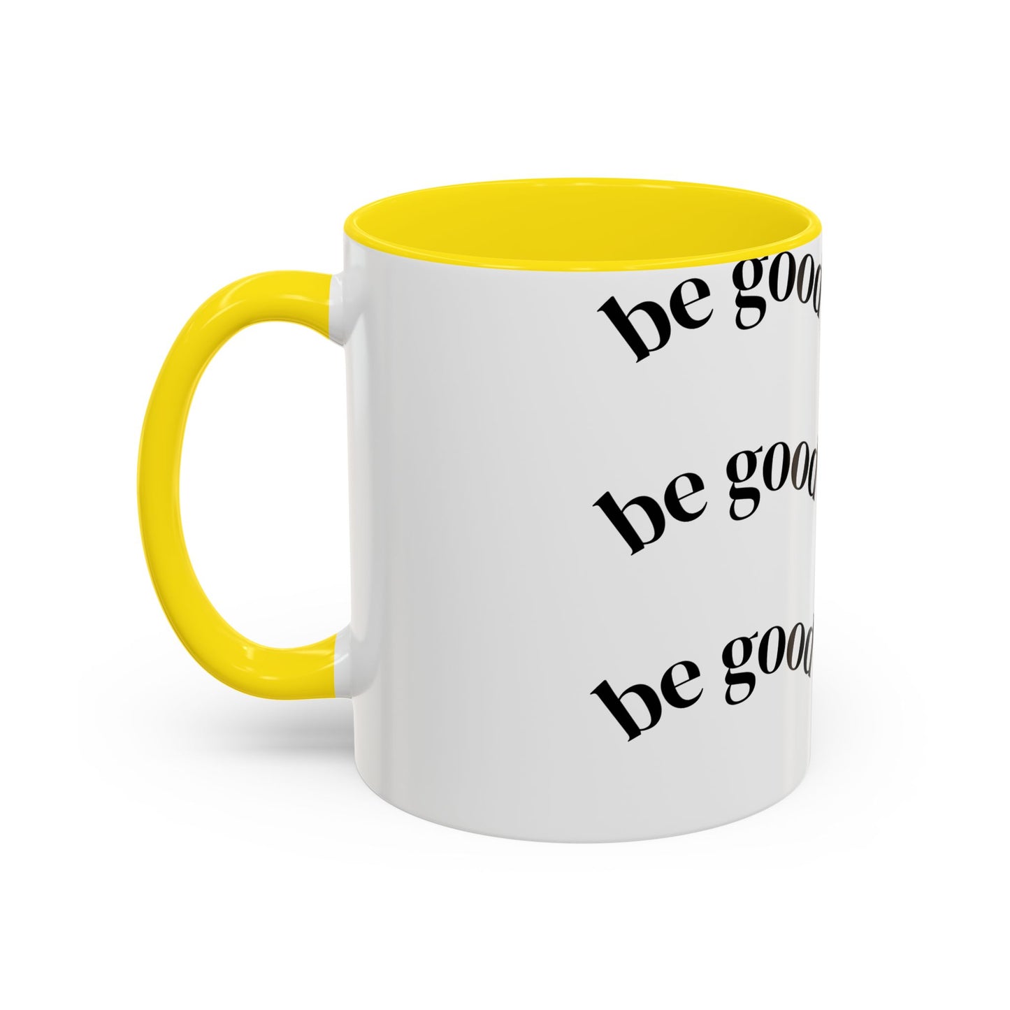 Do Good Pattern Accent Coffee Mug – Inspirational Black & White Ceramic Mug (11/15 oz)