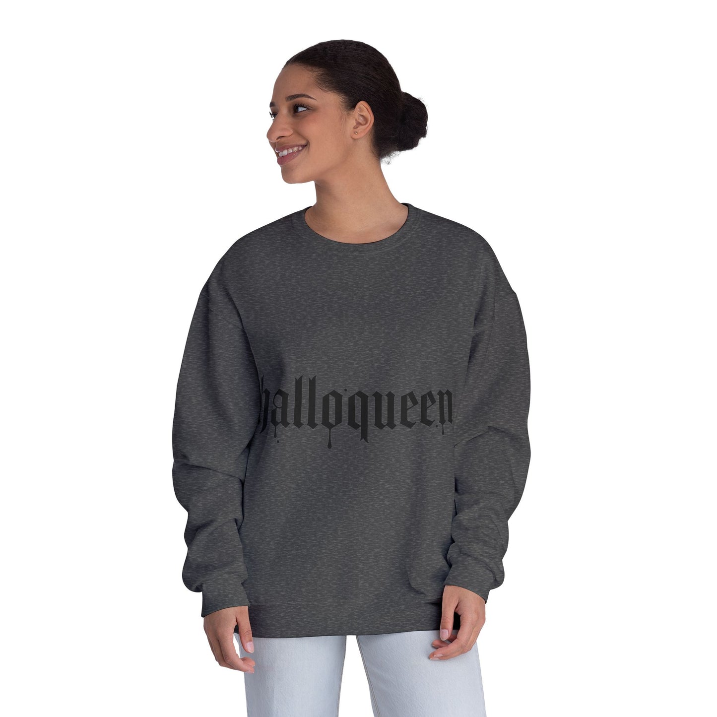 HalloQueen Gothic Crewneck Sweatshirt – Halloween Graphic Pullover
