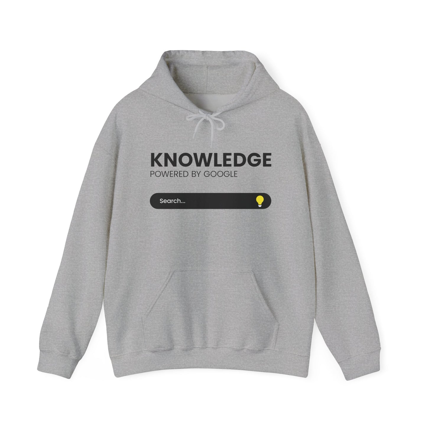 Knowledge "Powered by Google" Hoodie — Search Bar Graphic Pullover