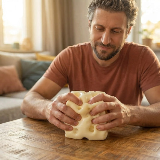 Cheese Cube Stress Ball – Fun Sensory Fidget Toy for Stress Relief