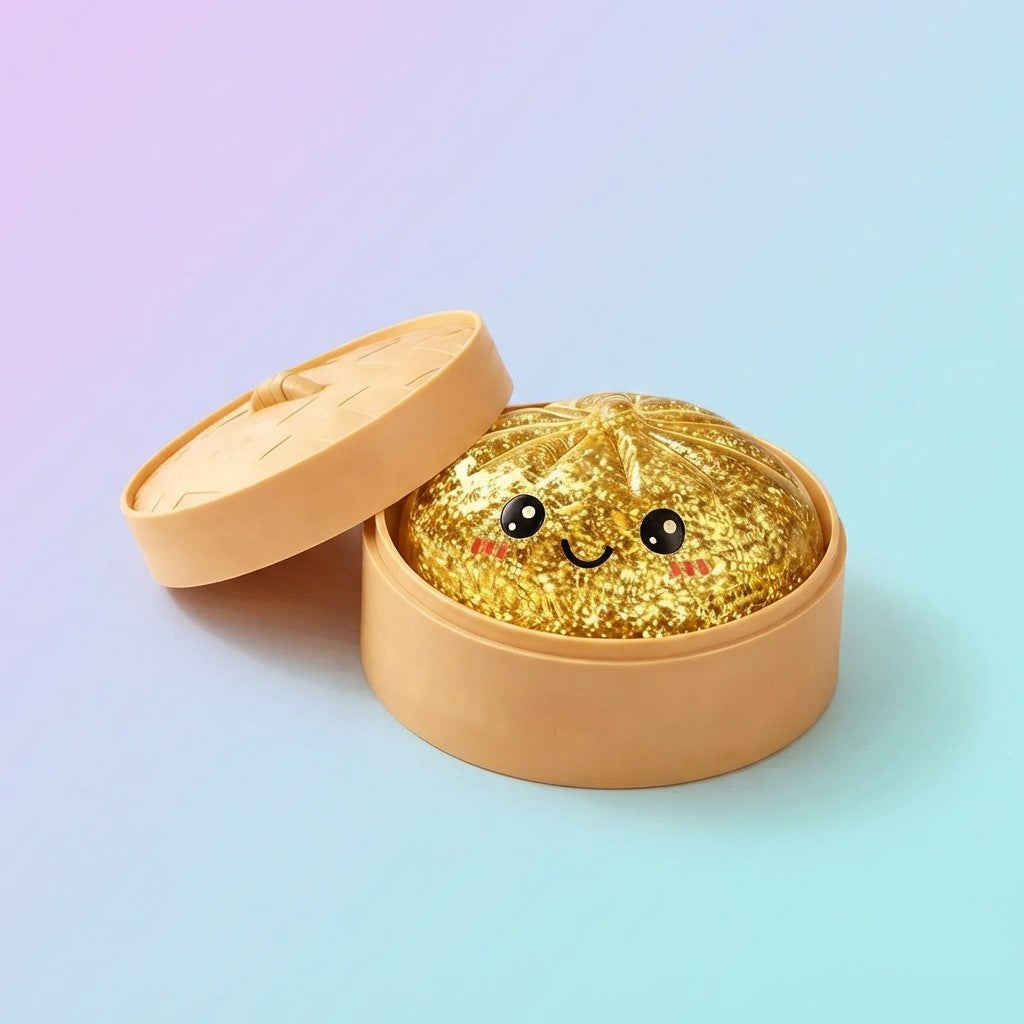 Glitter Dumpling Squishy Toy – Satisfying Sensory Fidget for Stress Relief