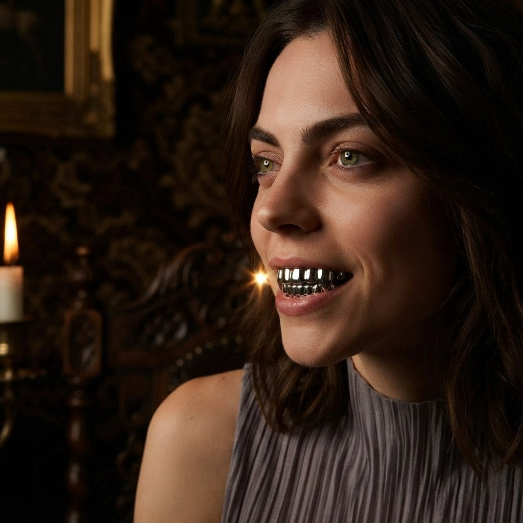 Glossy Vampire Teeth Grillz