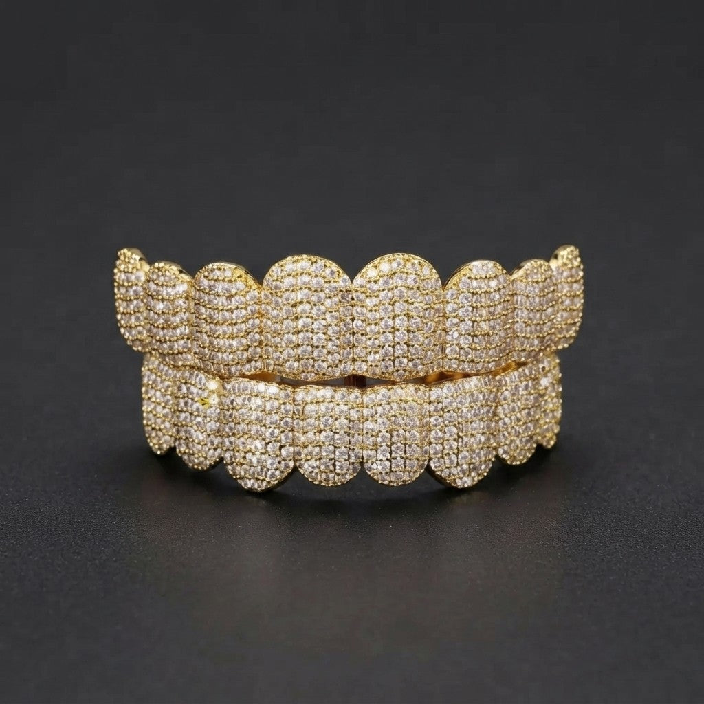Sparkling Hip Hop Teeth Grillz Set
