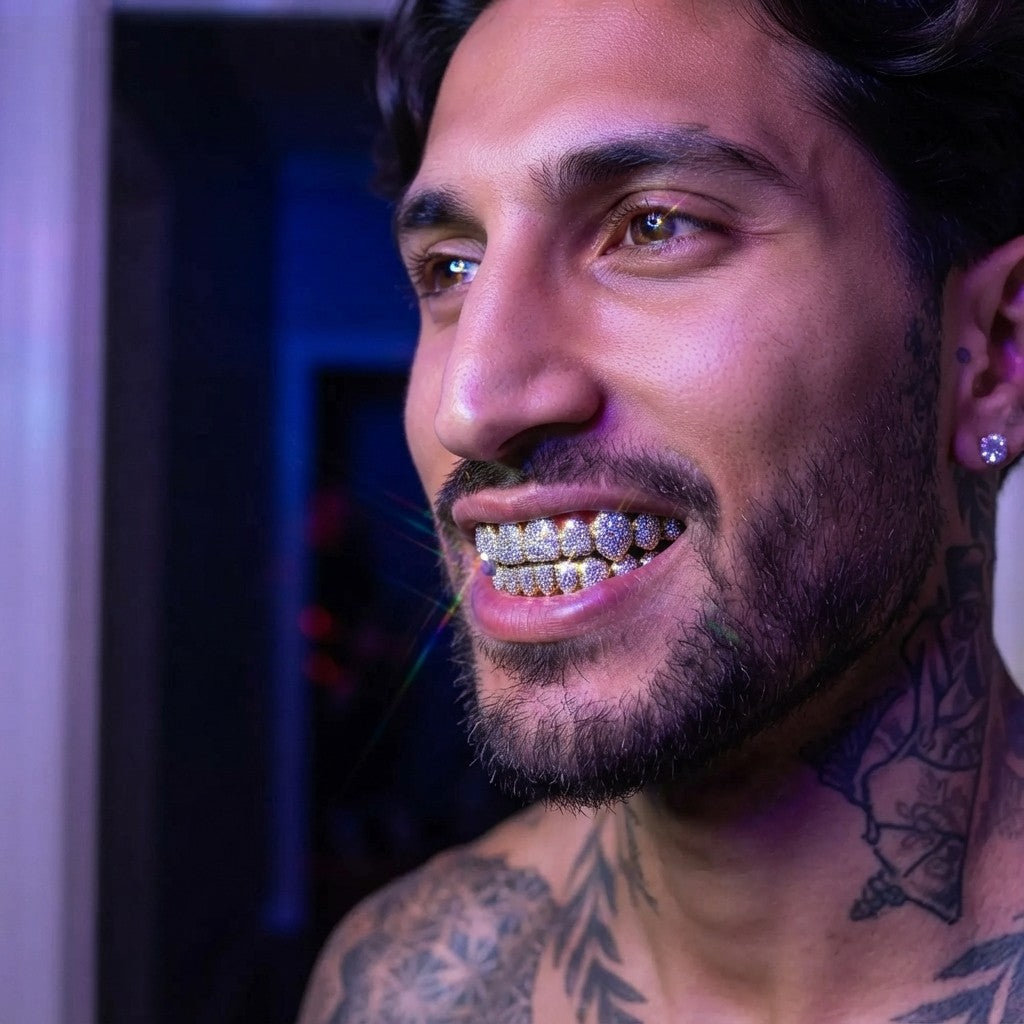 Sparkling Hip Hop Teeth Grillz Set