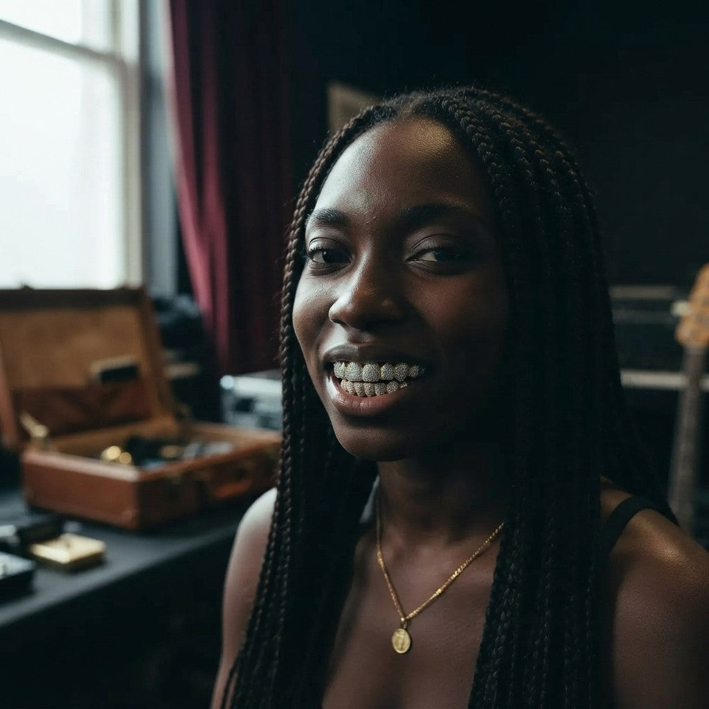 Sparkling Hip Hop Teeth Grillz Set