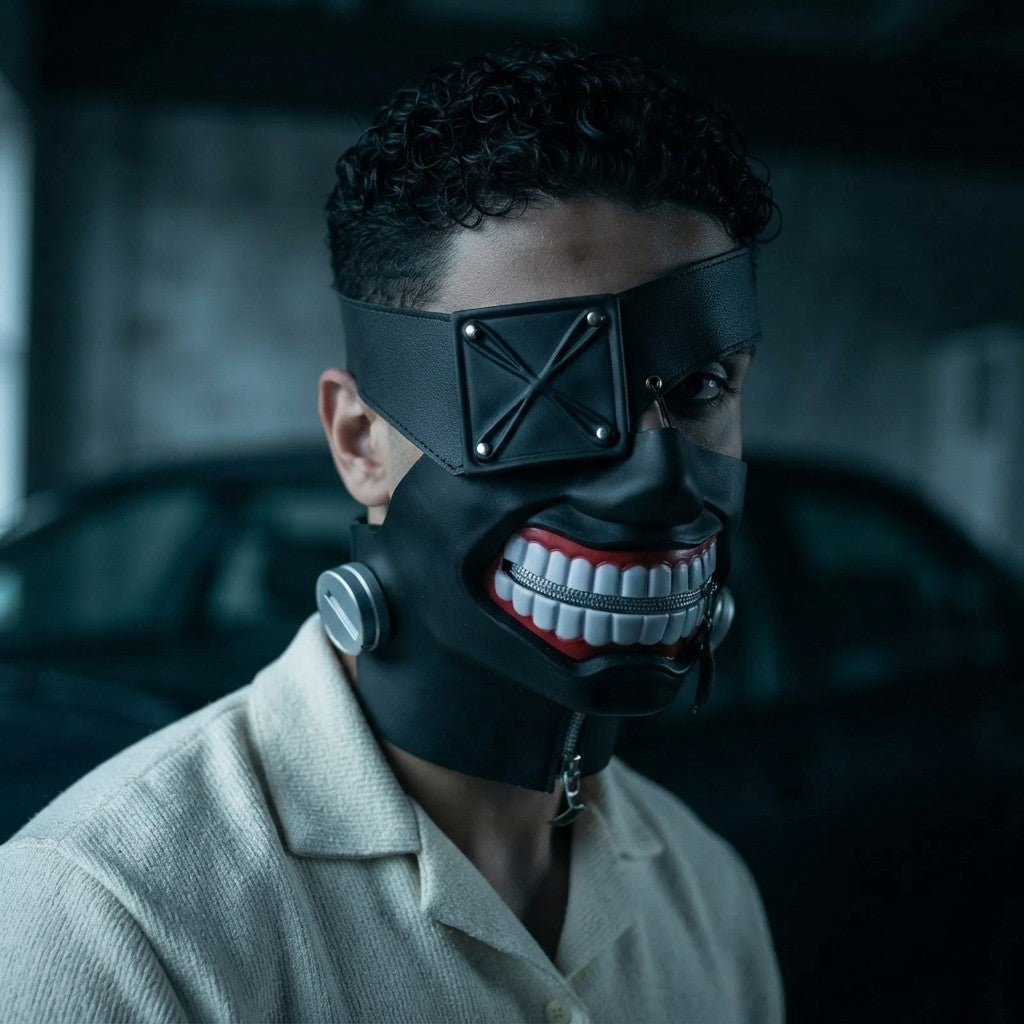 Kaneki Ken Cosplay Mask – Iconic Tokyo Ghoul Anime Prop